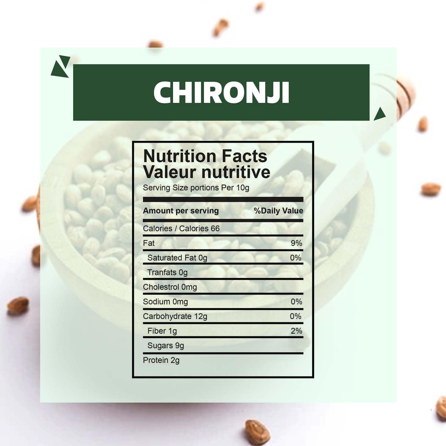 WONDERLAND FOODS (DEVICE) Wonderland Foods Chironji 100g Pack of 2 (50g Each) Almondette Seeds, Almondette Kernels, Charoli, Chiraunji, Whole Spices