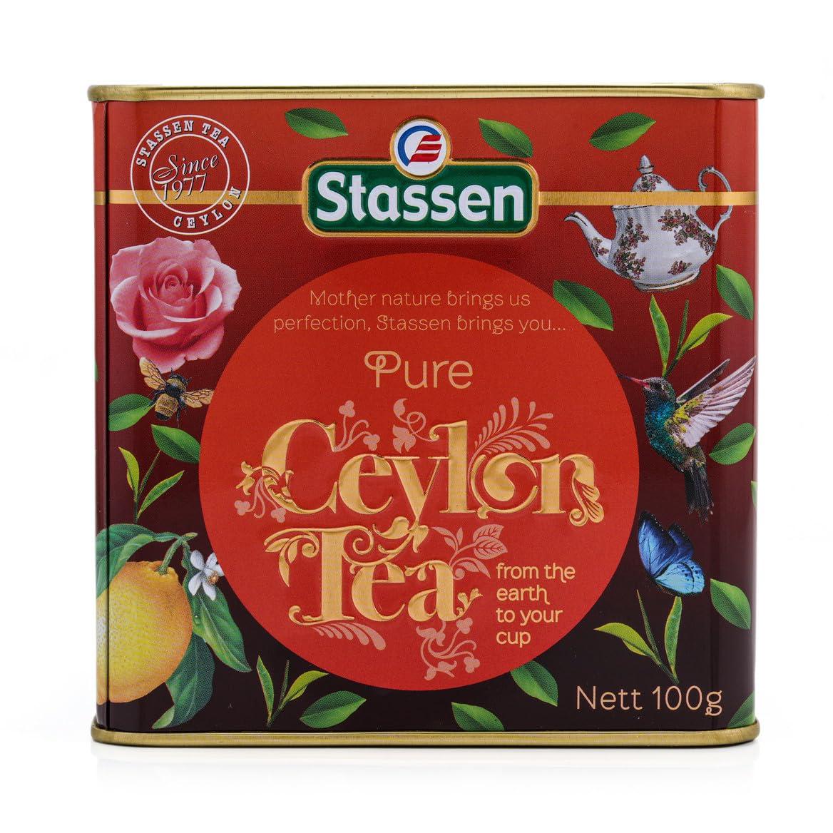 TIB-The Infinity Box TIB-The Infinity Box Raw Ceylon Tea Tin 100g Imported Unflavoured Black Tea Tin Pack 100g | Pack Of 3