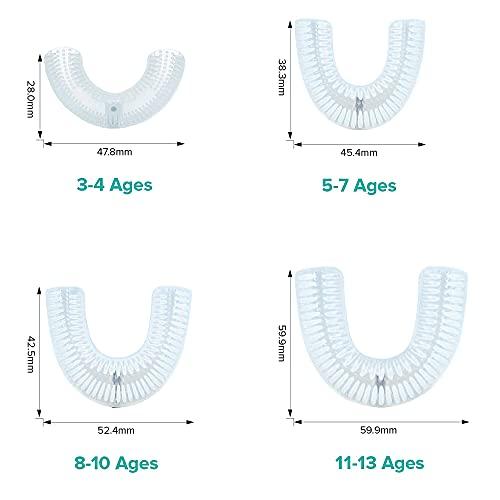 autobrush AutoBrush Spare Brush Head Replacement - Adult and Kid Sizes (Ages 3-4, Kids)