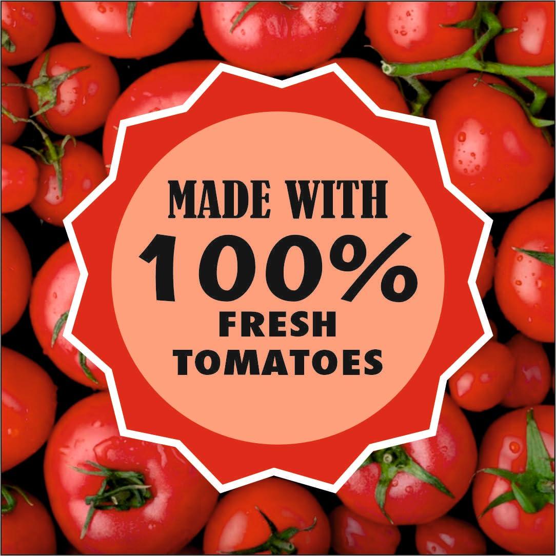 TOPS TOPS Tomato Ketchup - 500 gm Glass Bottle |Made with the goodness of juicy hand-picked tomatoes|No Added Colour & Flavour.