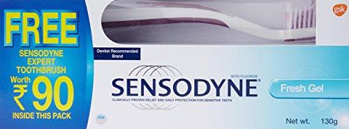 Sensodyne Sensodyne Sensitive Toothpaste Fresh Gel - 130 g plus free Sensodyne Expert sensitive Toothbrush