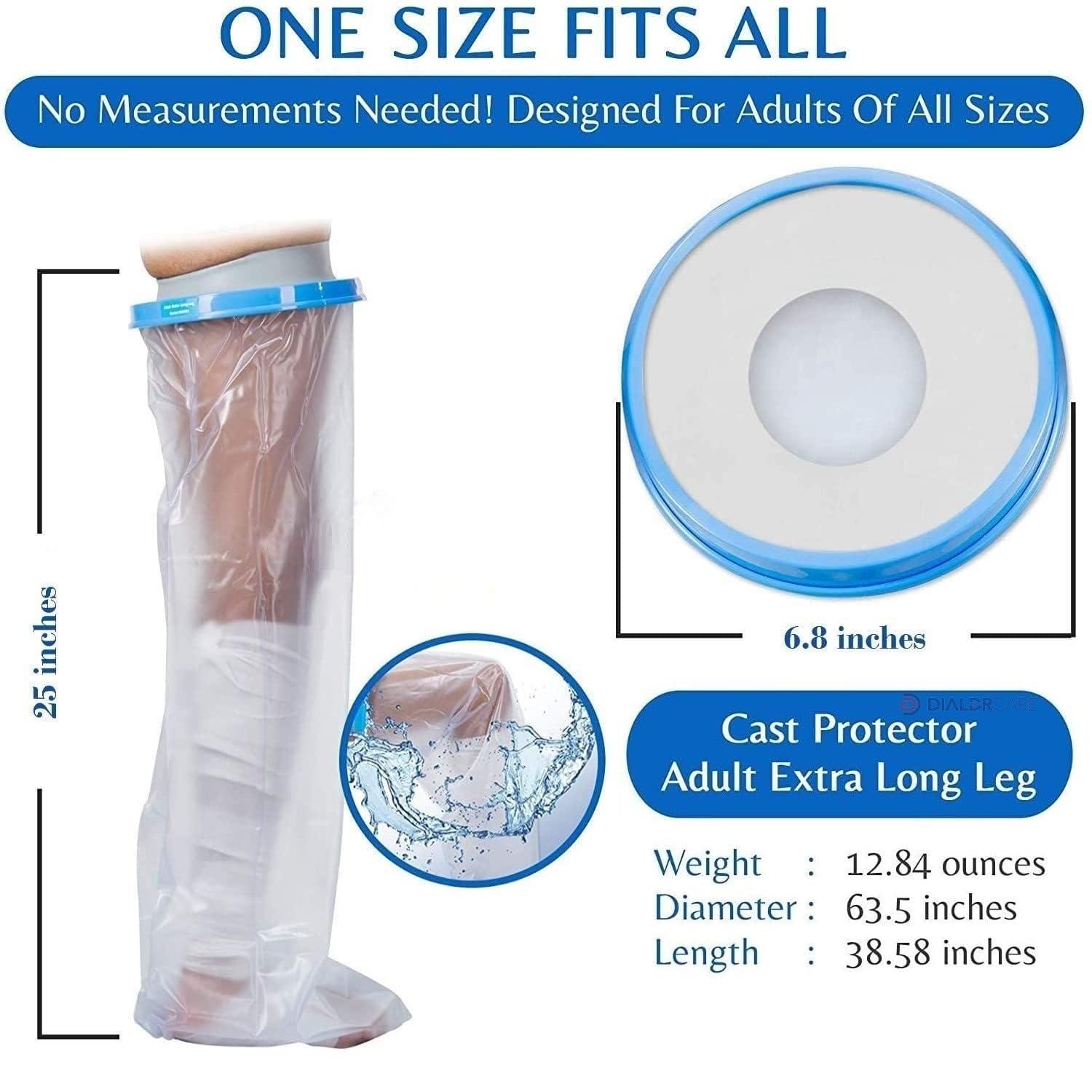 CARTSHOPPER CARTSHOPPER 100% Waterproof Leg Cast Cover for Showering Reusable Adult Short Leg Cast Protector Cast Covers for Shower Leg, Cast Bag for Shower Cast Cover for Showering Foot