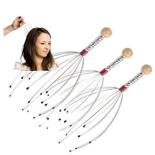 Mourya Saller Mourya Saller Scalp Massage Machine Head Massager Scalp Scratcher 12 Fingers Head Scratcher For Head Massage Body Relaxing Hair Massage | Pack of 1
