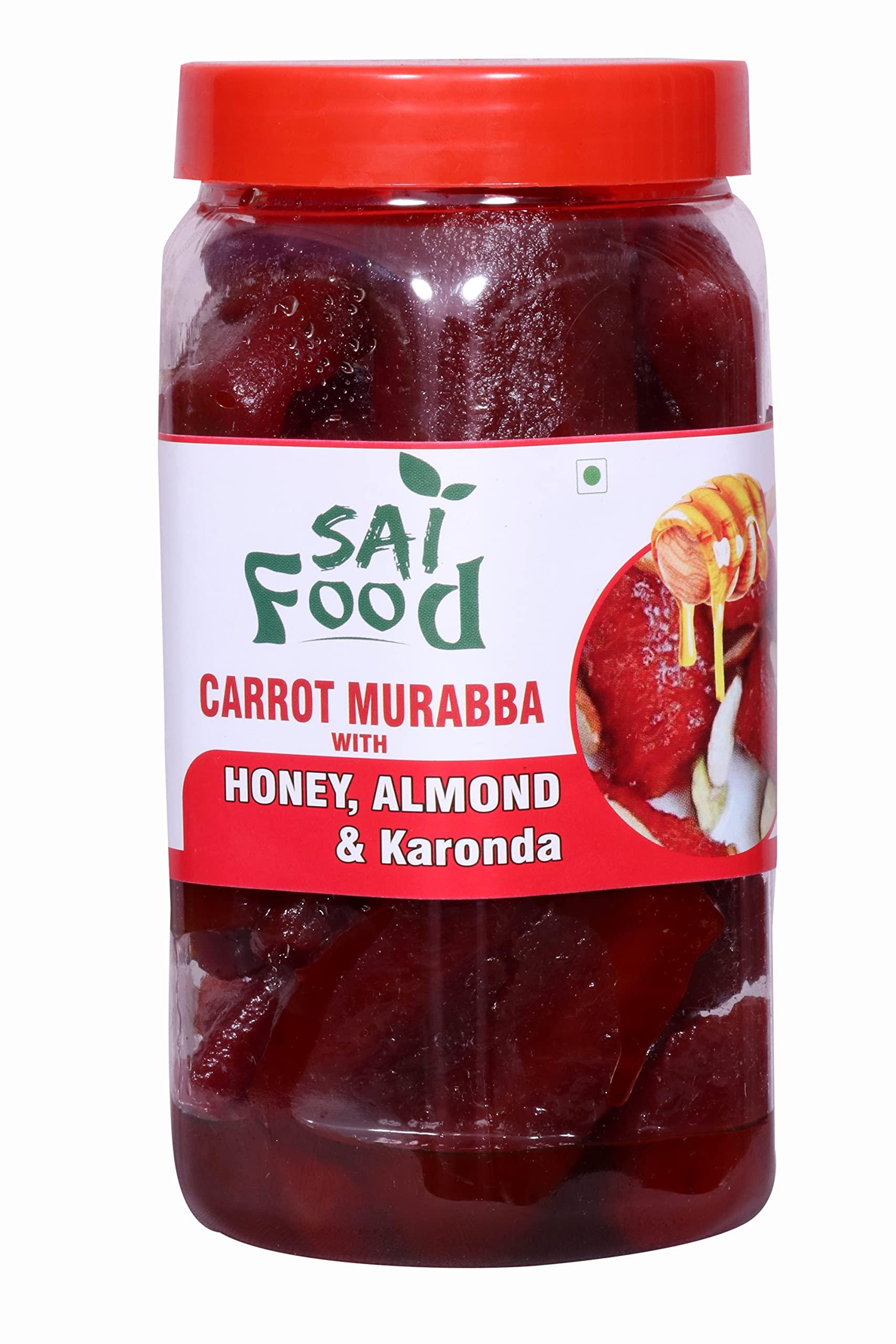 SAi Food SAi Food Homemade Organic Honey Amla Murabba with Honey Ingredient:, Fenugreek, Clove, Elam, Crystals, Cardamom (Elichie), Palm Good for Blood Circulation -900 Gram