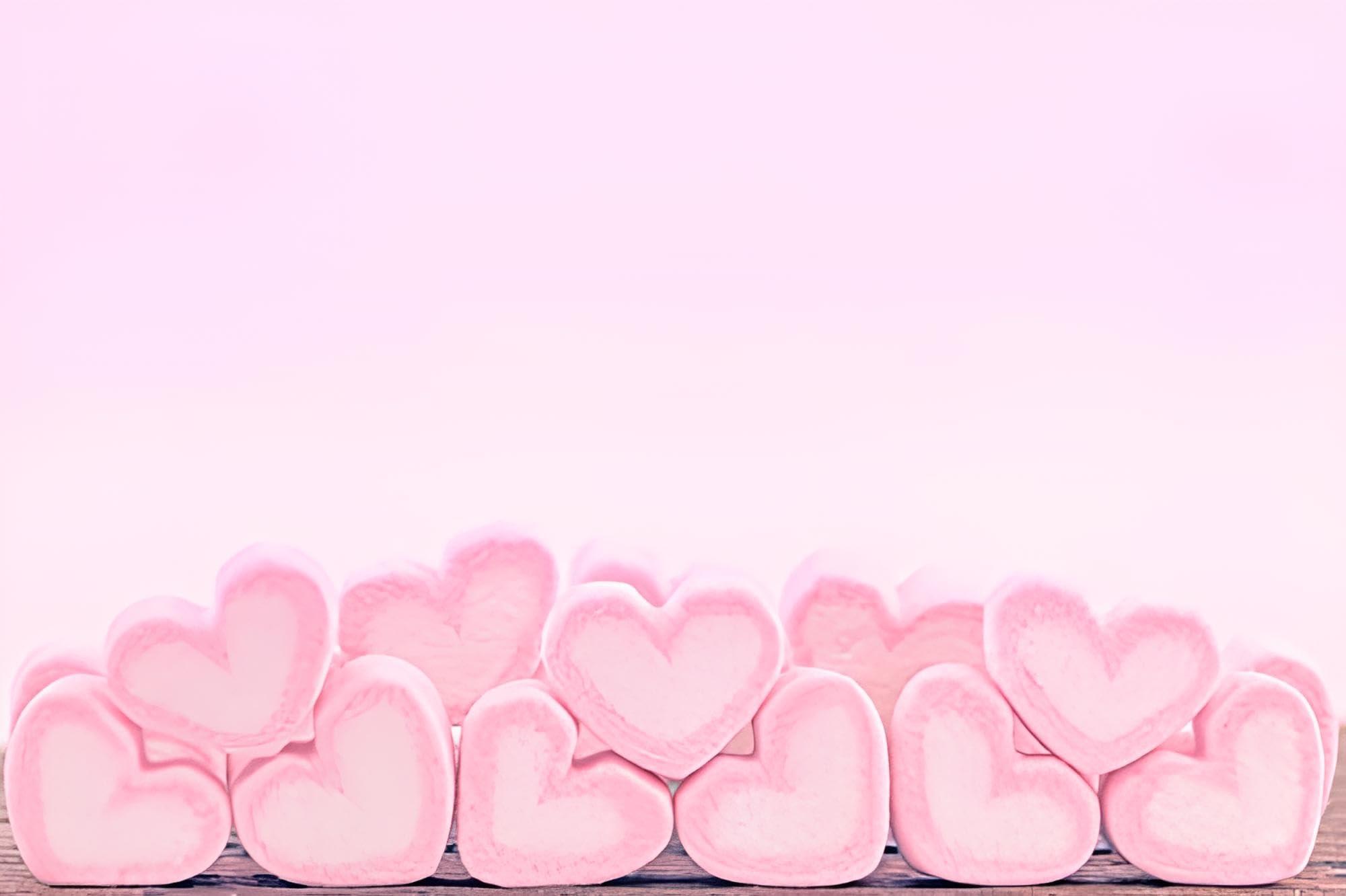 Youpick Tastify Vegan Pink & White Heart Marshmallows Candy - 175 Gms (80 Pieces) ~ Assorted Fruit Flavour ~ Pure Veg Heart Shape Marshmallow