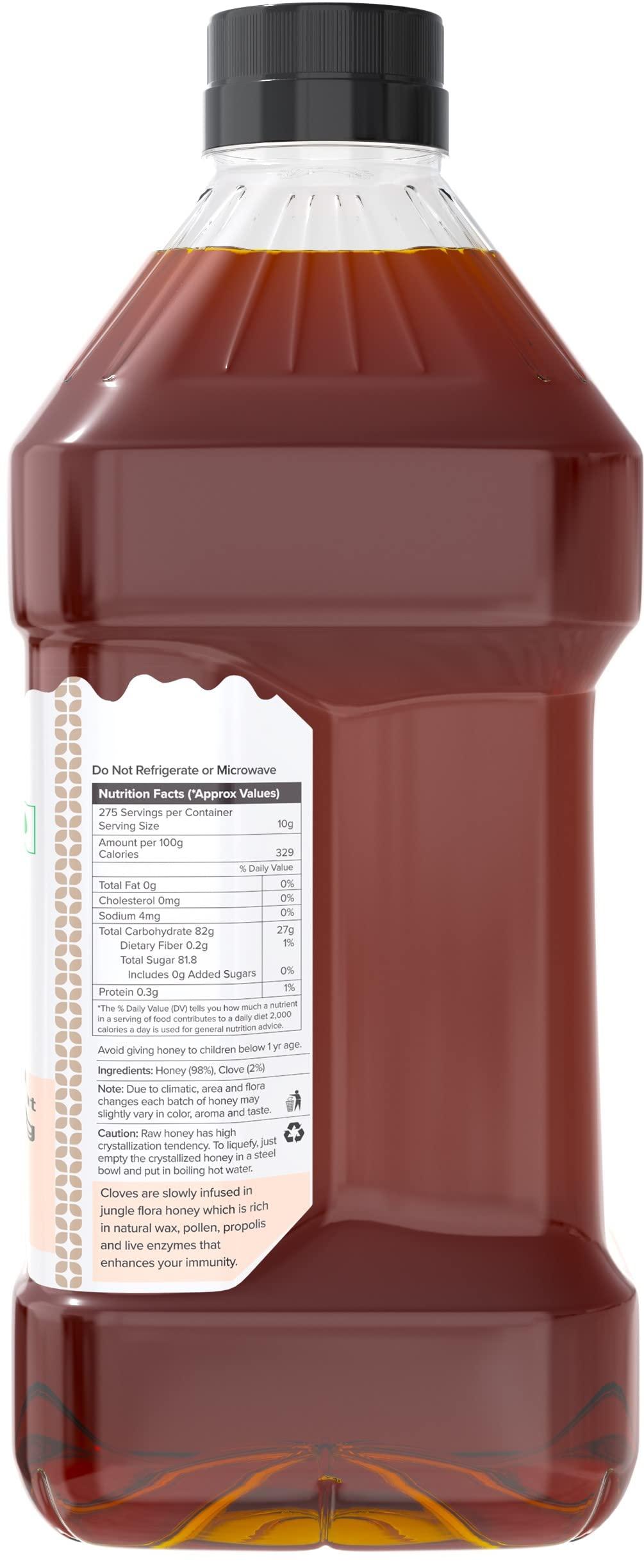 Farm Naturelle Farm Naturelle - Healthy Ginger Infused Honey 2.75kg |100% Pure Honey| Raw & Unfiltered|Unprocessed|Lab Tested Honey In Pet Bottle