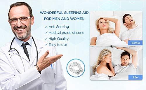 NAMRA NAMRA Snoring Anti Snore Free Sleep Silicone Magnetic Nose Clip | Nose Clip | Anti Snoring device Set Of 1