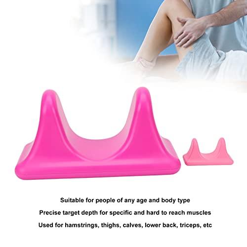 BUQE Hip Flexor Massager, Psoas Massage Tool Mellow Soreness Relief Ergonomic Portable ABS for Back (Purple and Pink)