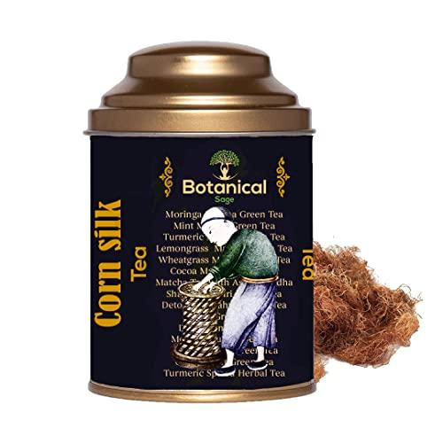 Botanical Sage Botanical Sage- Corn Silk Tea 40g | for Kidney Stones | Liver Cleansing | Bhutte Ke Baal | Maize Hair Tea |Supports Urinary Tract Health | Selected | Luxury Tea