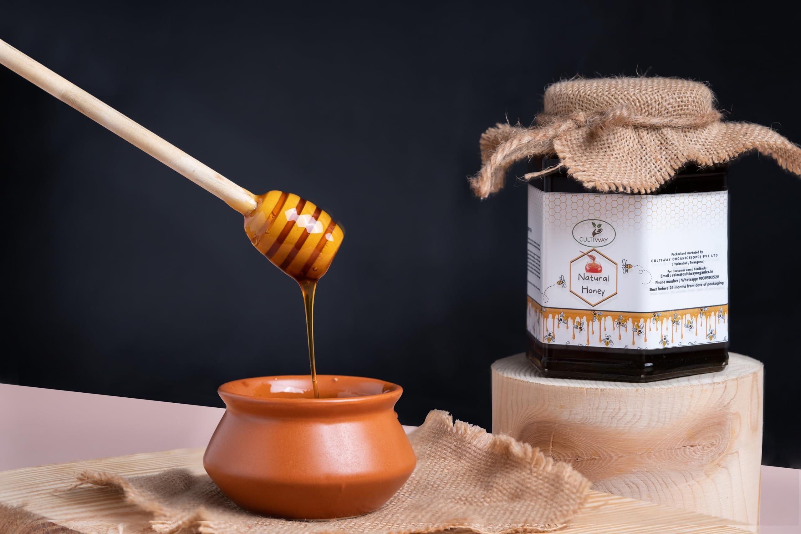 CULTIWAY ORGANICS CULTIWAY ORGANICS Natural Honey 100% Pure and Organic, Unfiltered Tested Honey | Raw and Unprocessed 1 KG