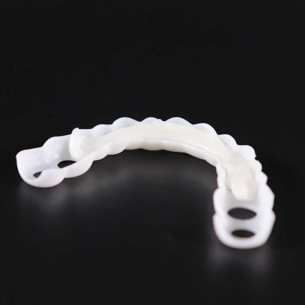 THE STYLE SUTRA THE STYLE SUTRA 1Pair Silicone Upper/Lower False Teeth Dental Veneers Dentures Fake Tooth 02