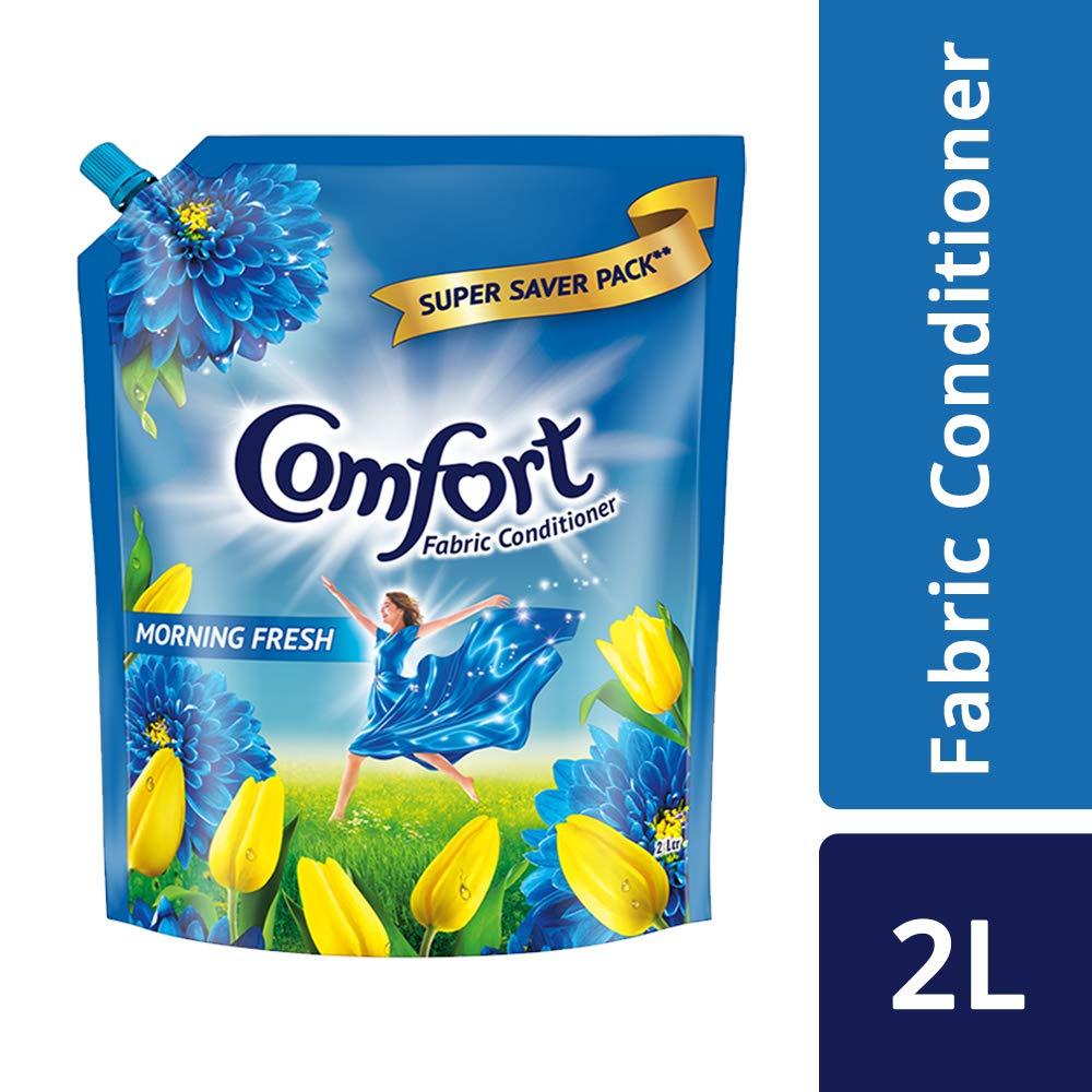 Comfort Comfort After Wash Morning Fresh Fabric Conditioner Pouch - 2 L & After Wash Fabric Conditioner Pouch - 2 l Combo