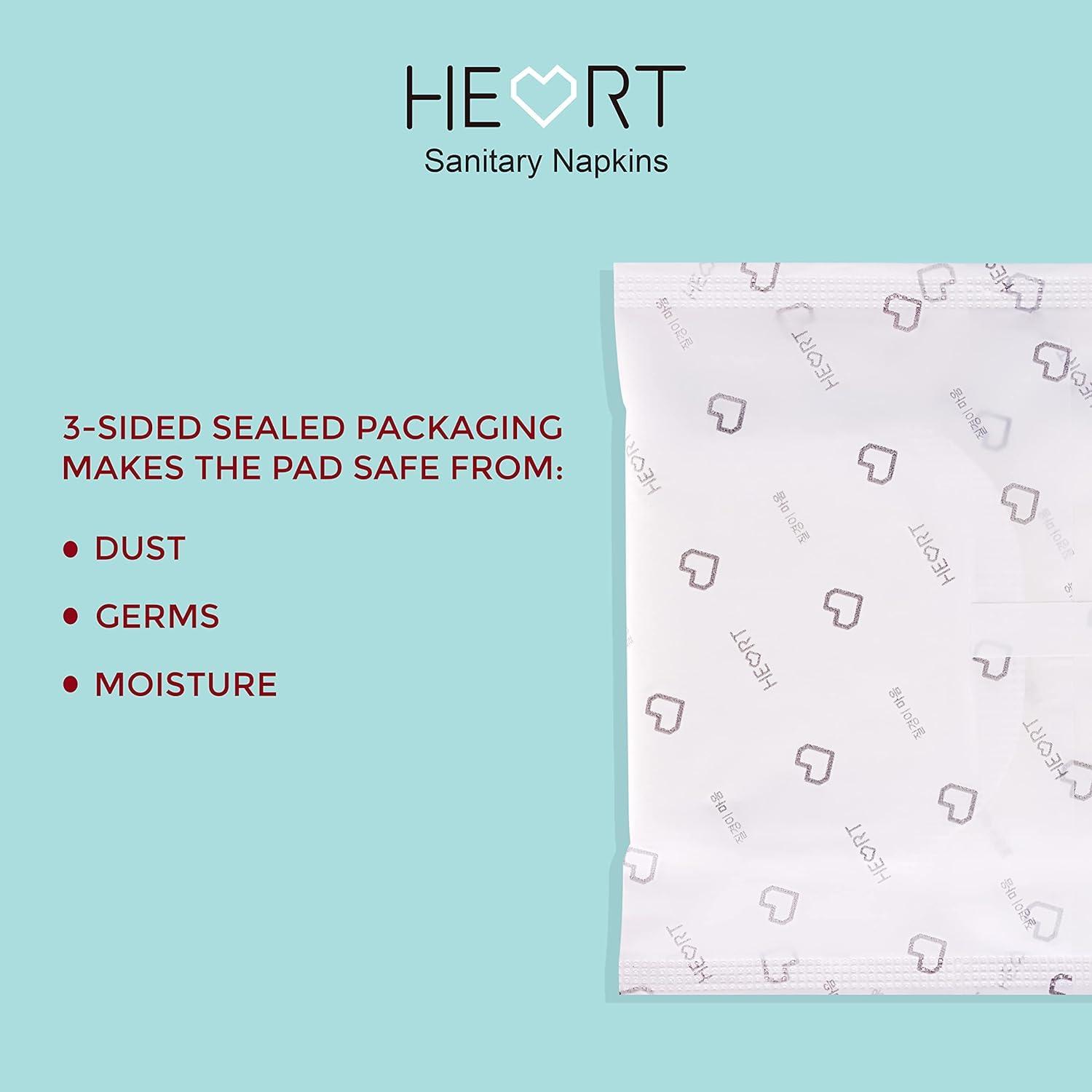 JilGyungYi JilGyungYi [JGY] South Korean Rash Free Organic Sanitary Pads for Regular, Heavy & Extra Heavy Flow | Biodegradable & Chemical Free |Quick Absorb & Super Soft - Made in South Korea (L)