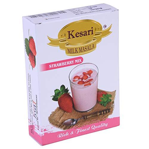 Kesari Kesari Milk Masala 100 gm,Strawberry Mix Milk Masala 100 gm, and Buttermilk Chaach Masala 150 gm. Combo, Pack of 5 Each