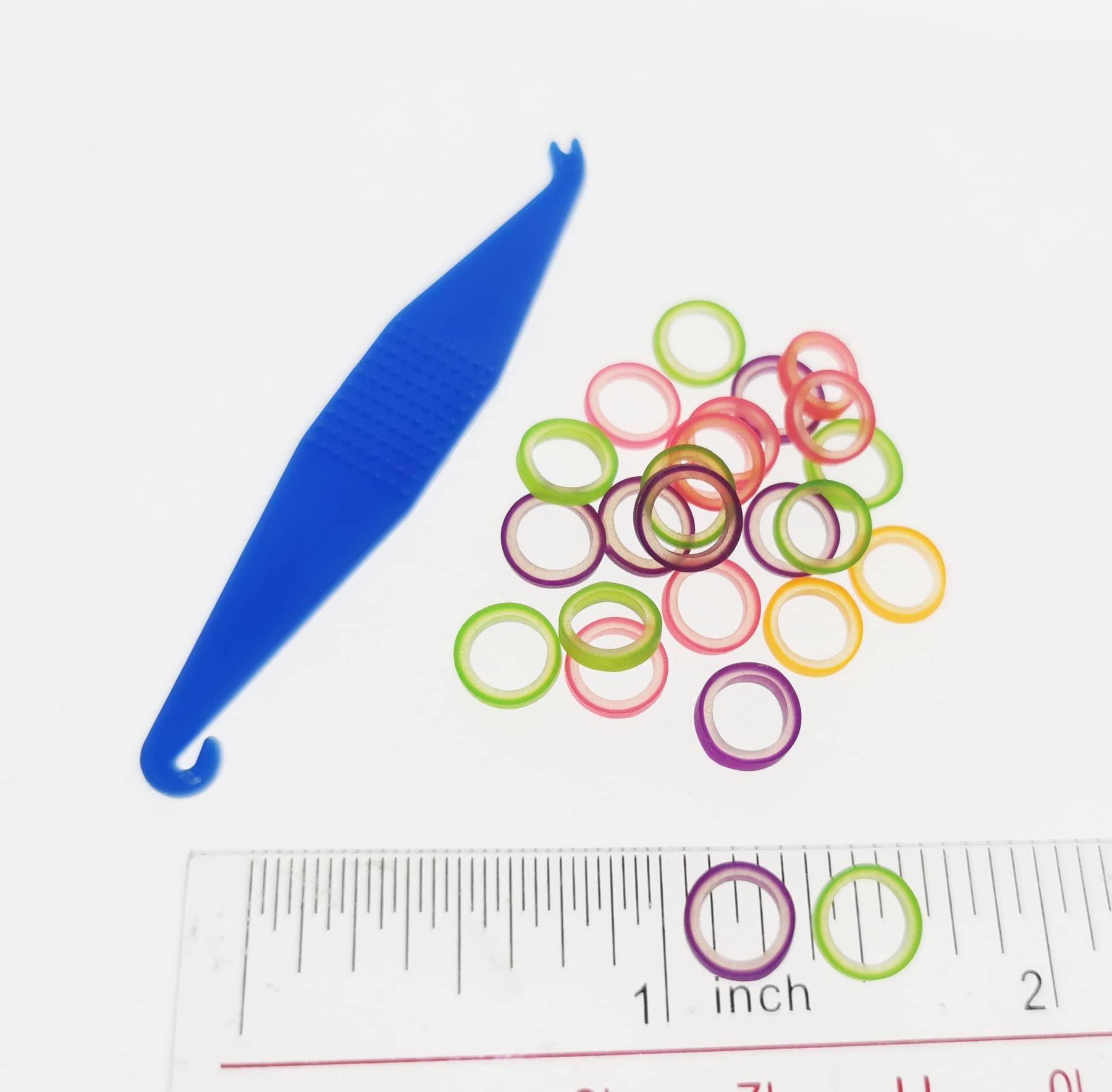 DentalSmile 100 Pcs DentalSmile Dental Teeth Gap 3/16 Neon 6.5 OZ Dental Rubber Bands XX - Heavy Dental Teeth Straightener Teeth Bands Dental Neon Bands Dentist Great for Dreadlocks, Braids, Top Knots Free Placer