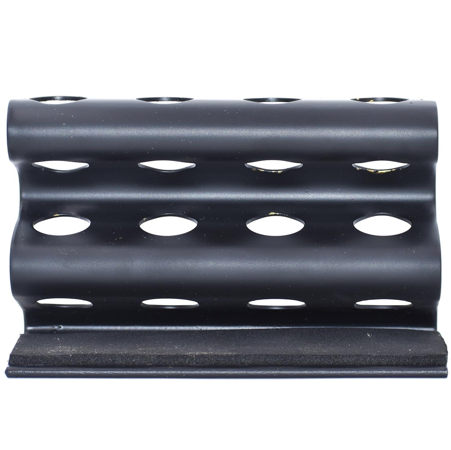 Parker Safety Razor Parker Safety Razor Double Edge Razor Stand – Solid Brass with Black Finish –Holds 4 Razors – Parker Stand with Padded Base – Excellent Storage for Long Handled Double Edge Safety Razors