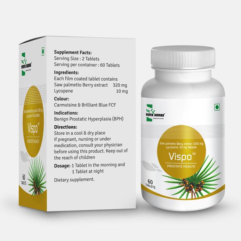 VIDYA HERBS VIDYA HERBS VISPO Prostate Health Mainly Indicated For Benign Prostatic Hyperplasia (BPH) _60 Tablet