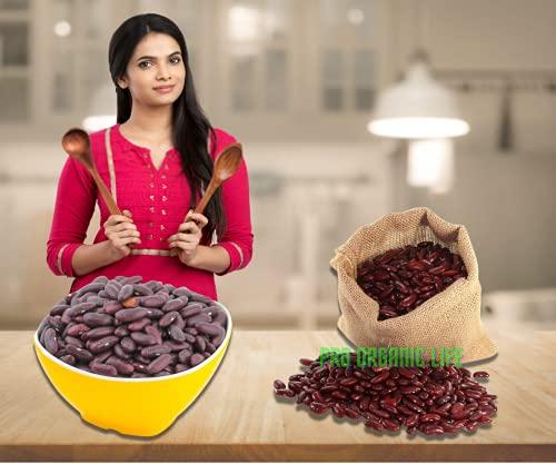 PRO ORGANIC LIFE Pro Organic Life lal rajma, red lobia beans, red rajma organic rajma fresh, small rajma 1.800 kg