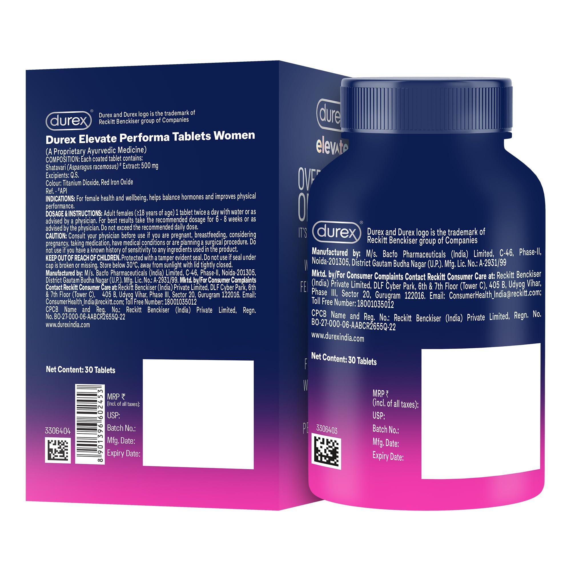 Durex Durex Elevate Performa Tablets For Women