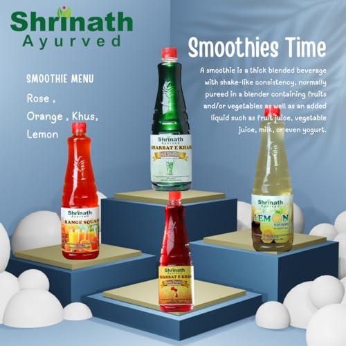 SHRINATH AYURVED Rose Sharbat : A Delicious Rose Sharbat from the house of Shrinath Ayurved 900 ML