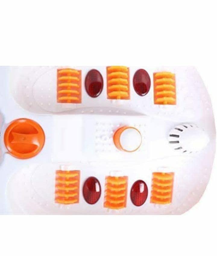 V.R COSMETIC V.R COSMETIC Foot Bath Spa Pedicure Tub Massager (Orange, White)