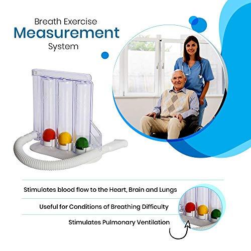 FireFactory Deep Breathing Exerciser, spirometer for lungs, spirometers, lungs exercise