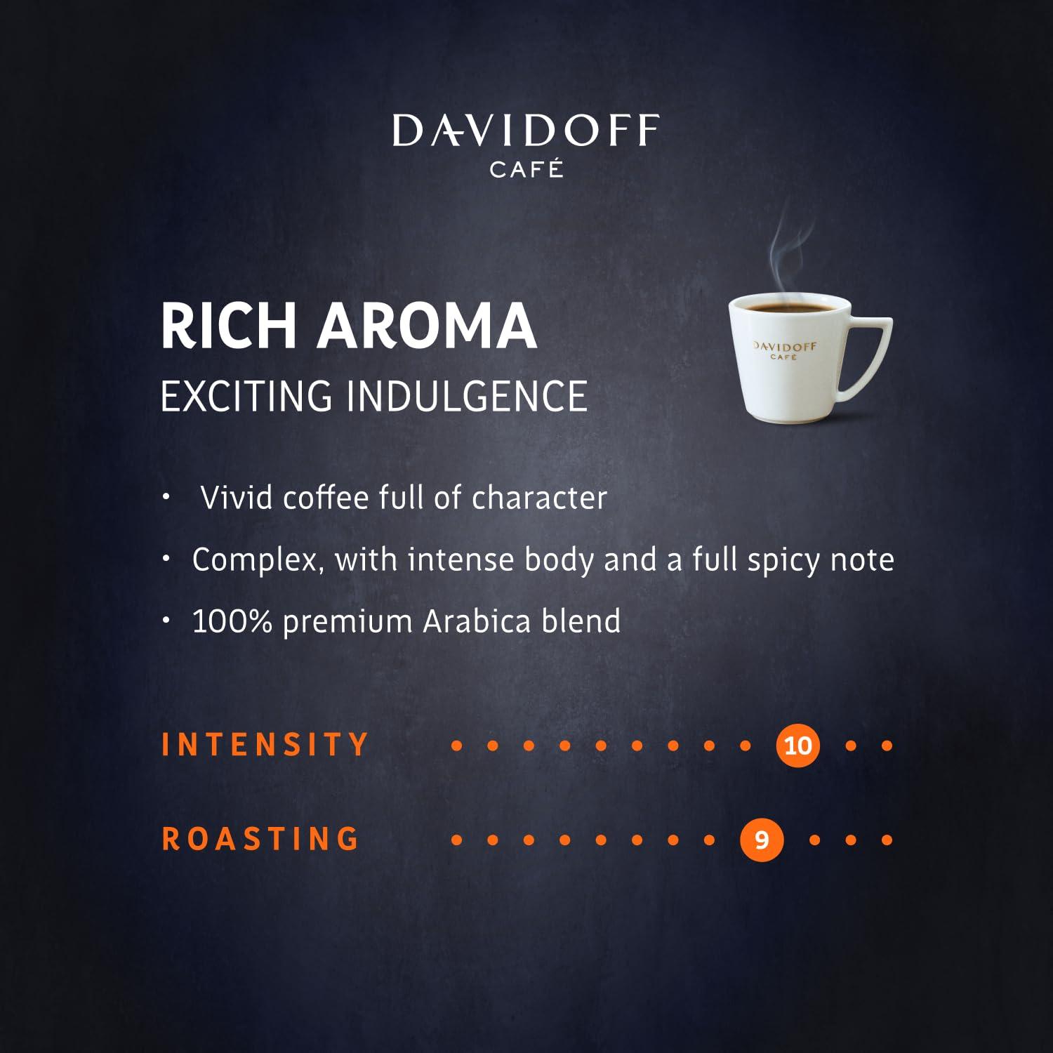 Davidoff Davidoff Rich Aroma Instant Coffee - 10/12 Intensity, Granule, Jar - 0.1 Kg