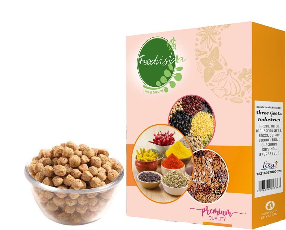 FOODVISTAA FOODVISTAA Pro Organic Life soyabean Chunks, SOYA Chunks Organic, soyabean Nuggets high in Protein 200 grm