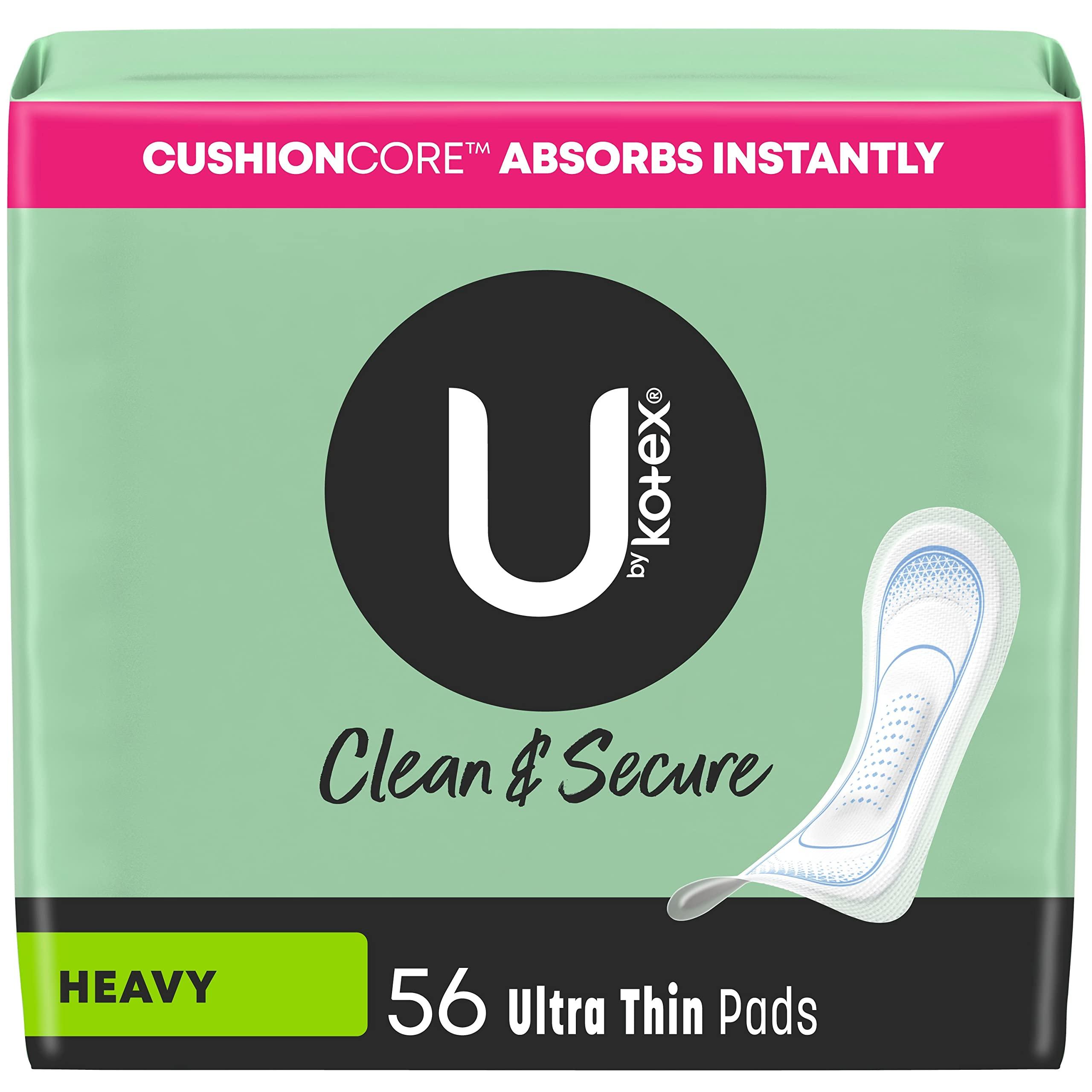 U by Kotex U by Kotex Security Ultra Thin Pads Long Unscented 56 Count