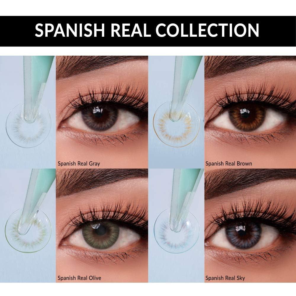 O-LENS O-LENS Spanish Real Brown - Coloured Contact Lens (Monthly Disposable, -1.75 / 2pcs / Real Brown), Natural Looking & Comfy Eye Color Lenses