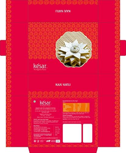 Dessert Drama Dessert Drama by Kesar Sweets | Sweets Gift Pack Kaju Katli, Mung Dal Barfi, Doda Burfi, Motichoor Laddu | Desi Ghee Sweets Indian Mithai - 1 kg Assorted Sweets | Premium Corporate Sweets Gift Hamper 