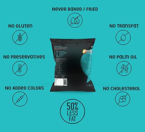 TagZ TAGZ Popped Potato Chips | Not Fried, Not Baked , No Cholesterol | Healthy Snack from TagZ Flavor - Masala Trekkin I10 Packs ( 440g)