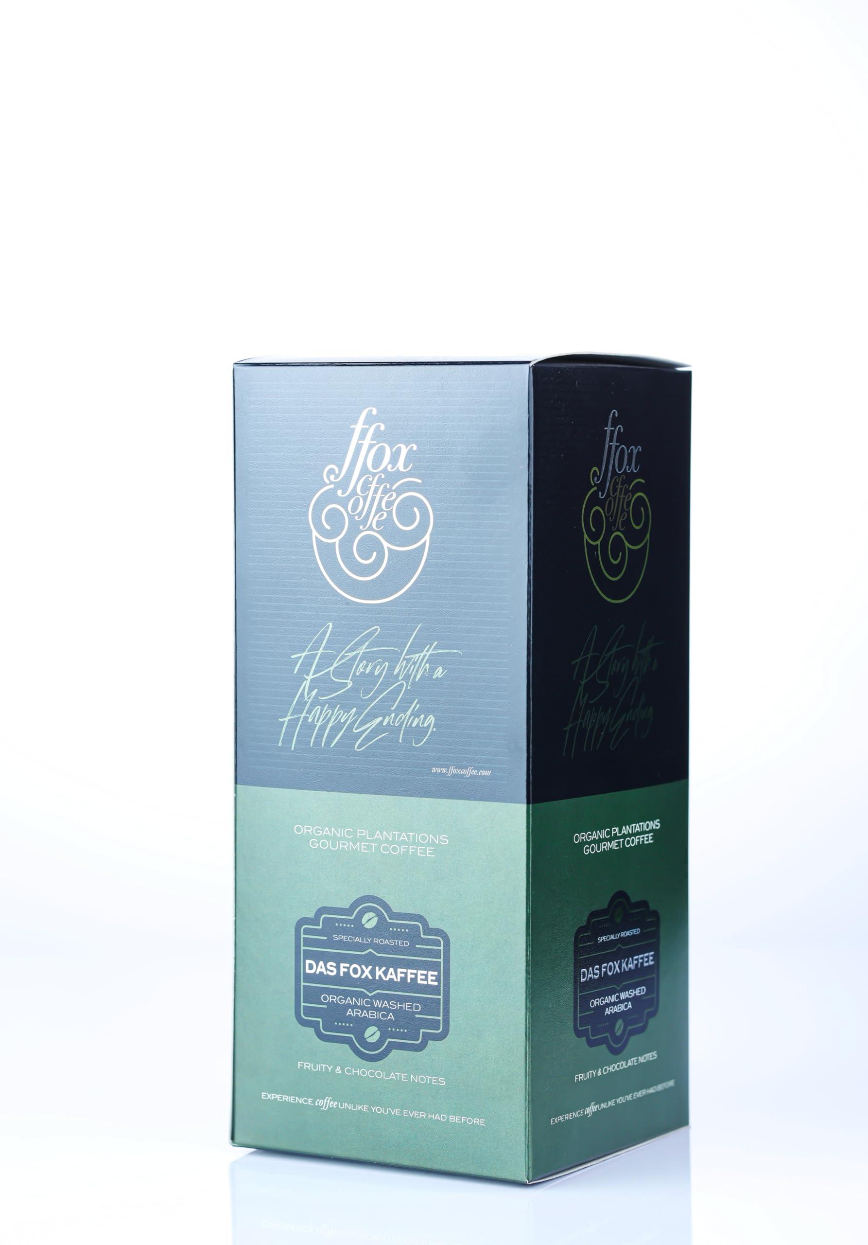 FFOX COFFEE FFOX COFFEE ROASTERS Das Fox Kaffe | Single Orgin 100% Arabica Roasted Coffee Beans | Medium Dark Roast | Araku Valley | 500 gms | Moka Pot Grind (Choose the required grind size based on your brewing method)