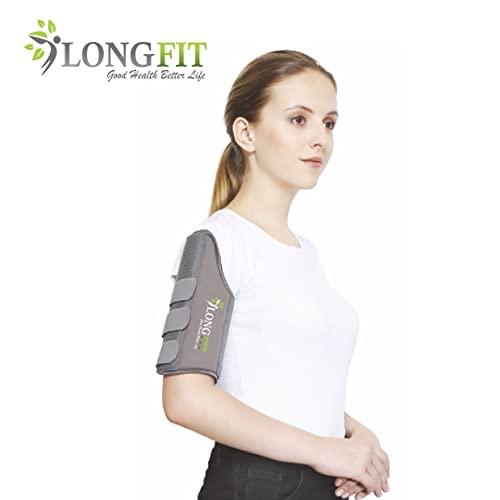 Longfit Longfit Humeral Brace Arm Support Humerus Fracture Brace for Men, Women & Adults (XL, Black)