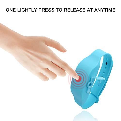 Decdeal Decdeal Wristband Hand Cleanser Dispenser Wearable Squizzy Wristband Hand Cleansing Dispenser Refillable & Portable Bracelet for Kids Teens and Adults Traveling