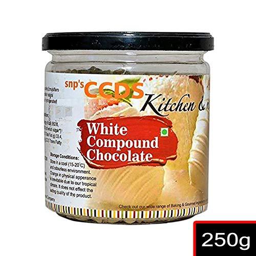 CCDS CCDS Compound White Chocolate Gourmet Chips for Baking and Garnishing Cakes Cookies
