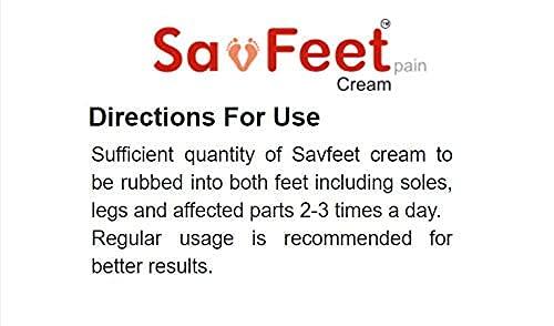 Cheryl Laboratories Pvt Ltd Brahmosmis SavFeet Cream for Men & Women\'s Burning Feet, Tingling, Numbness, Sore Feet, Dry Itchy Legs, Cracked Heels (4)