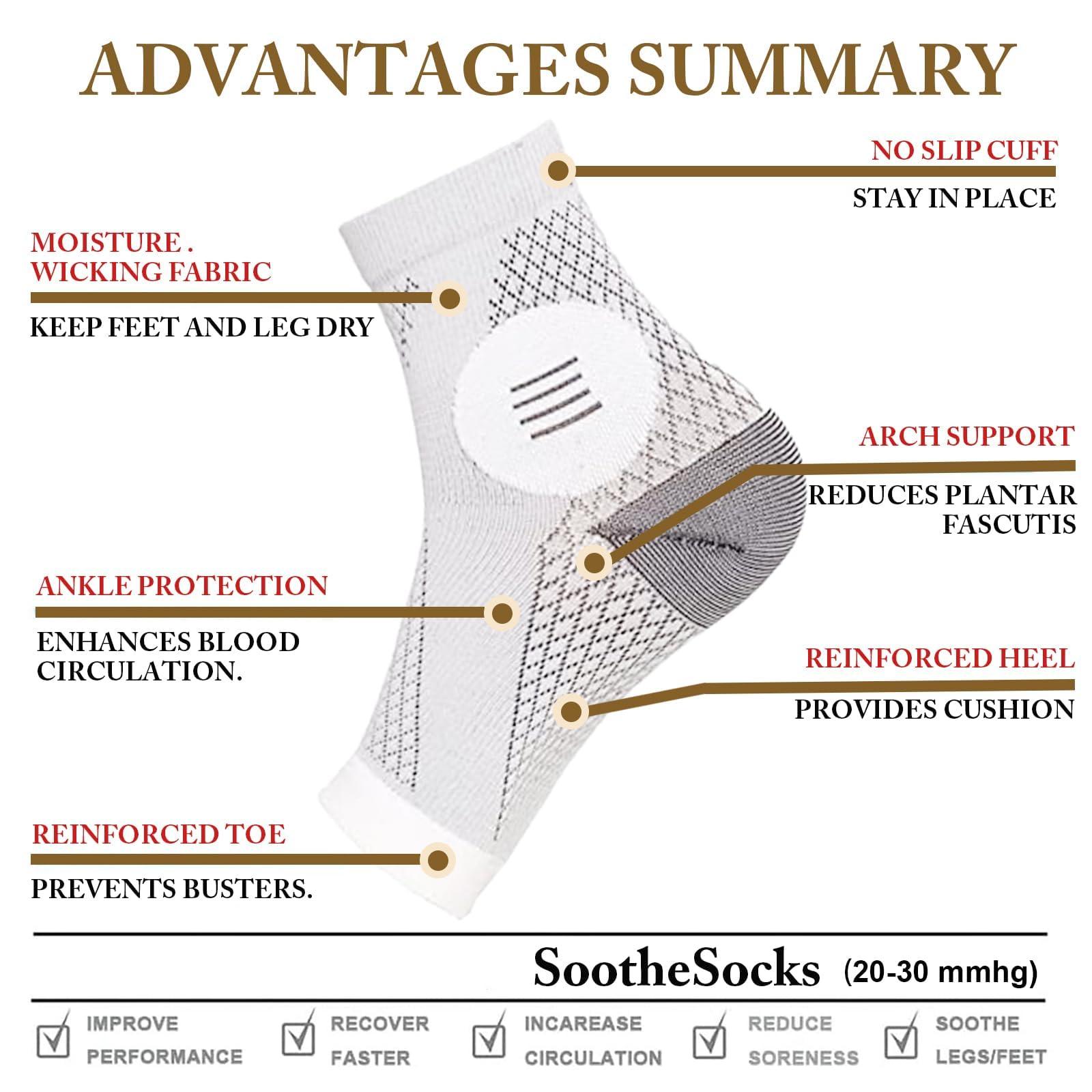 Yanmide Yanmide Stunor - Dr.Neuropathy Socks, Neuropathy Socks for Men and Women, Soothe Pain Relief Socks for Neuropathy Pain, Gray, L