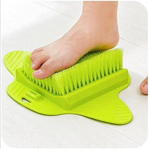 venja venja Health & Beauty Foot Brush Scrubber Bath Tub Floor Brush for Cleaning Feet Soles and Callus - Suction to Floor - Use With Soap and Water