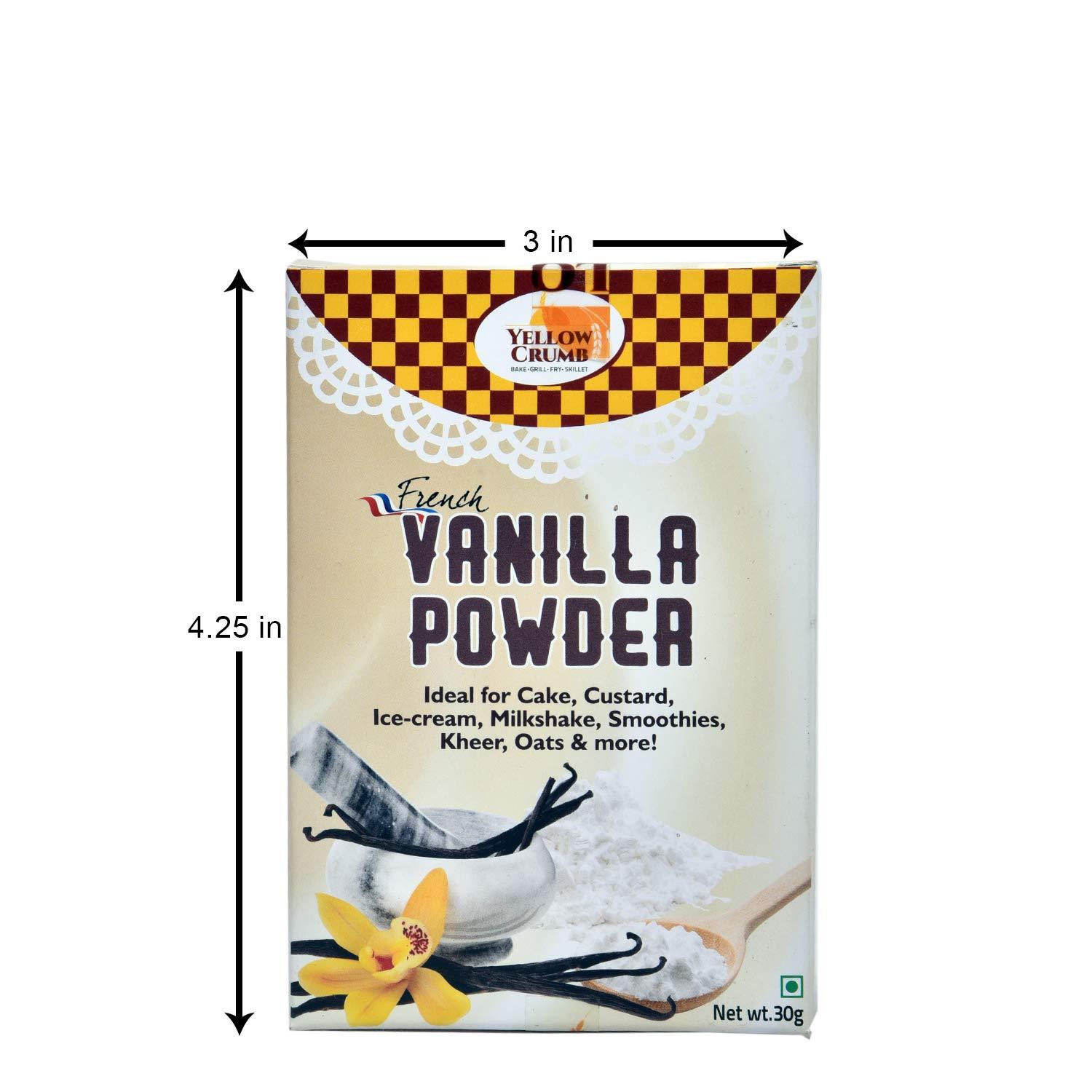 YELLOW CRUMB YELLOW CRUMB - French Vanilla Powder [Intense, Rich & Natural Sweet Aroma] - 30g
