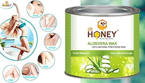 DR HONEY DR HONEY AloeVera strip and stick and wax Hair Remover Wax for Women, Body & Face Waxing, Natural Ingredients for Women, Body soft and for all skin wax strip and stick 600 gram