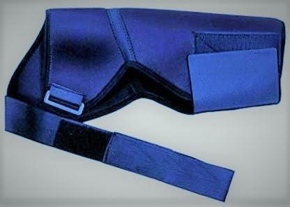 PARISILL PARISILL Shoulder Support Adjustable Neoprene Stretch Strap Wrap Belt Gym Shoulder Brace Blue (RIGHT)