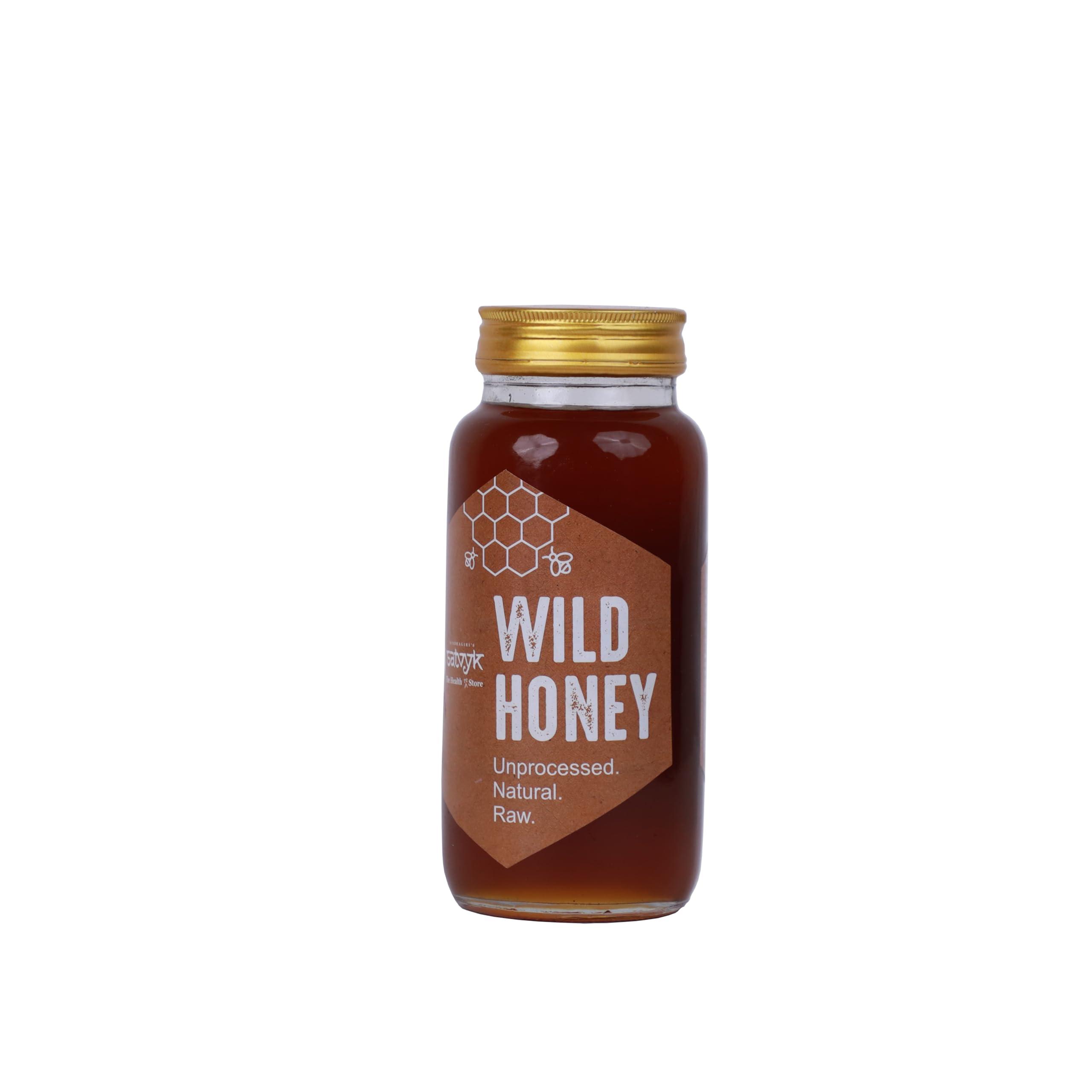 S Siddhagiri's SATVYK THE HEALTH re STORE S Siddhagiri\'s SATVYK THE HEALTH re STORE Organic Wild Honey (1kg) - Raw Honey | Natural Wild Honey | Unprocessed Original Honey | Pure Wild Honey | Chemical Free & Pesticides Free | Free from Sugar Syrup | Unpasteurized Honey