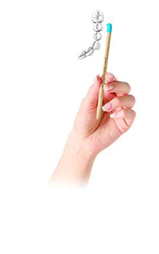 Piksters Bamboo Piksters Interdental Brushes | Sizes 00-5 | Right Angle Handle | 6 Pack (6 Pack, Size 00 Pink)