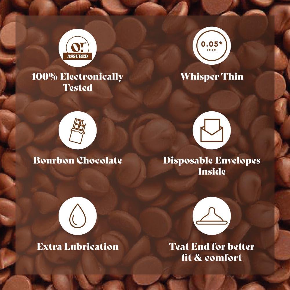 O! O! Thrillex Multi-Textured Flavored Condoms for Men | Dotted, Ribbed & Contoured Condom with Extra Lubrication | Combo of Berry Lover & Choco Lover (Pack of 2 x 3 Count Each Pack)