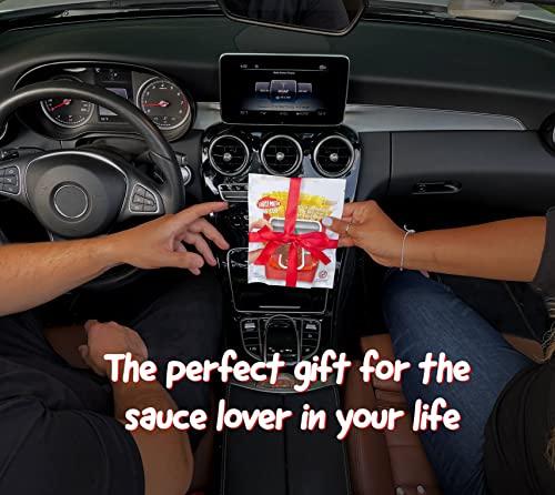 Saucemoto Saucemoto Dip Clip | An in-car sauce holder for ketchup and dipping sauces. As seen on Shark Tank (2 Pack, Barbie-Q-Pink)