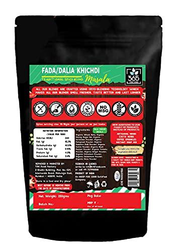 365 STORE TO DOOR 365 STORE TO DOOR Indian Spice – Fada/Dalia Khichdi Masala, 250 gm. | Homemade Powdered | for Healthy Cooking | Ready to use | All Seasonings Spices | Pure & Hygiene | Spice Mix – Pack of 1