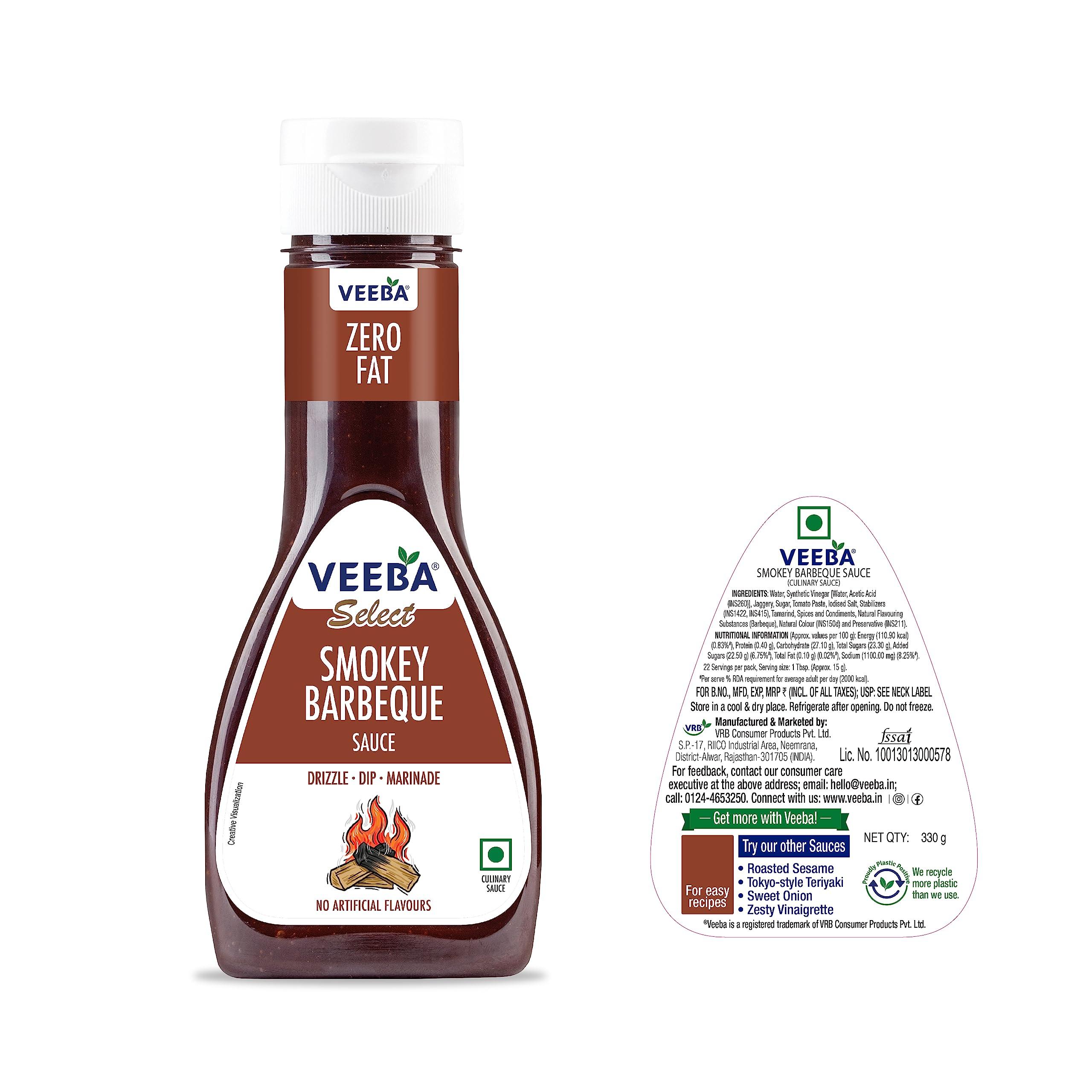 VEEBA Veeba Sauces, Barbeque Sauce, 330g & veeba pasta pizza sauce 280g