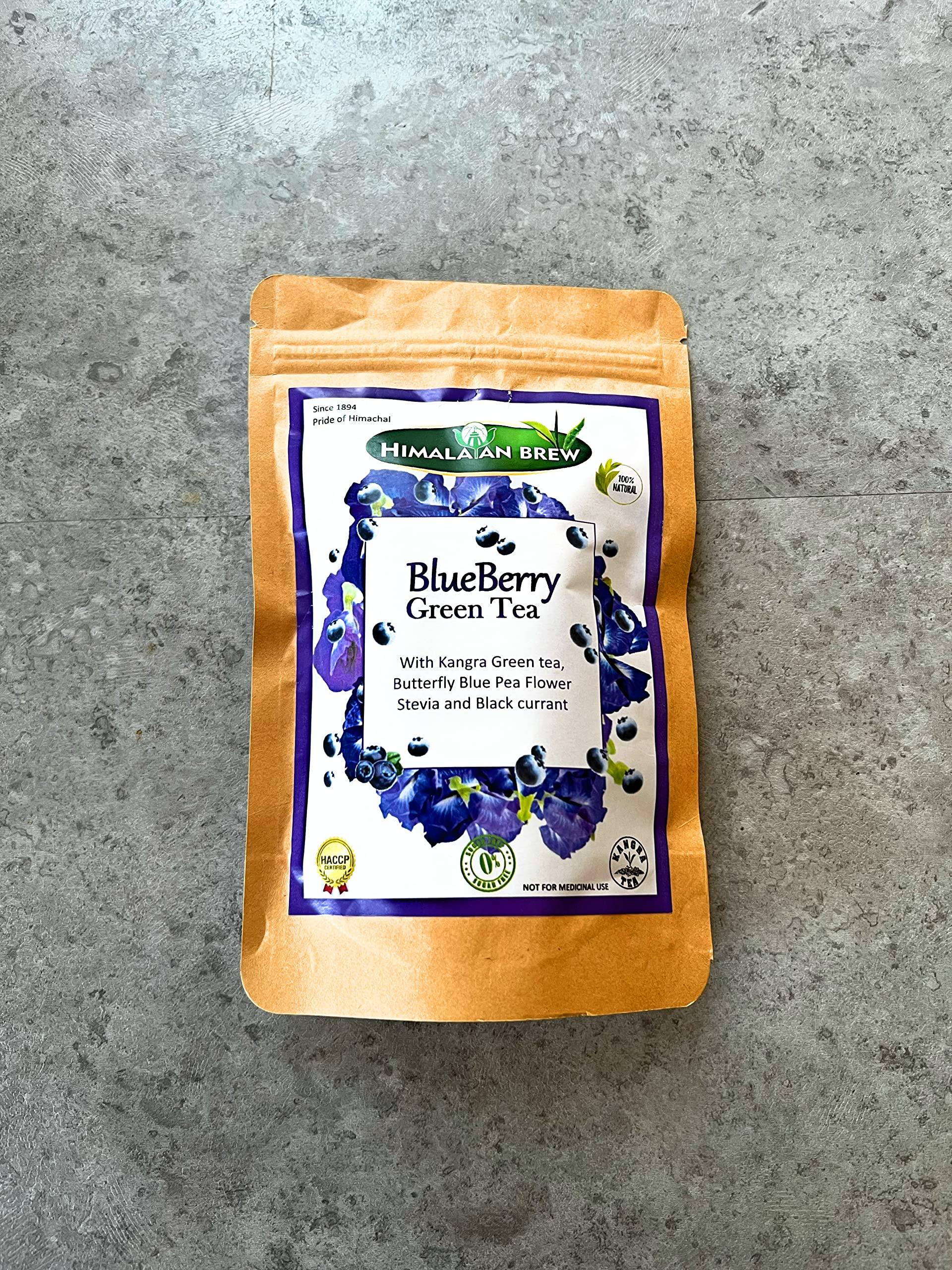 Himalayan Brew Blueberry with butterfly pea flower Green Tea