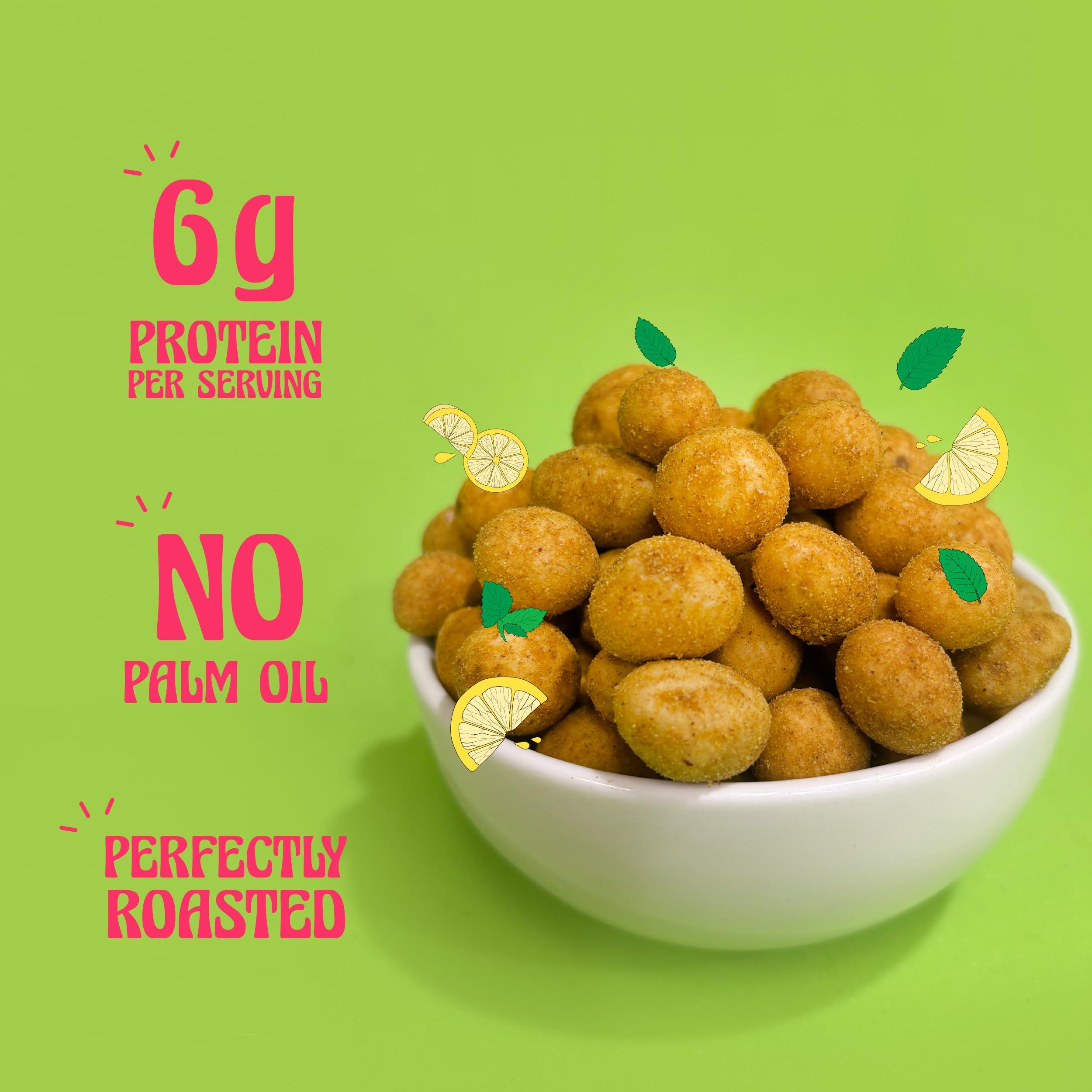 Taali Taali Crispy Coated Peanuts | 150 gm (Pack of 4) | Nimboo Pudina | Healthy Tasty Snacks | 100% Veg., Gluten Free, No Cholesterol, No Trans-Fat